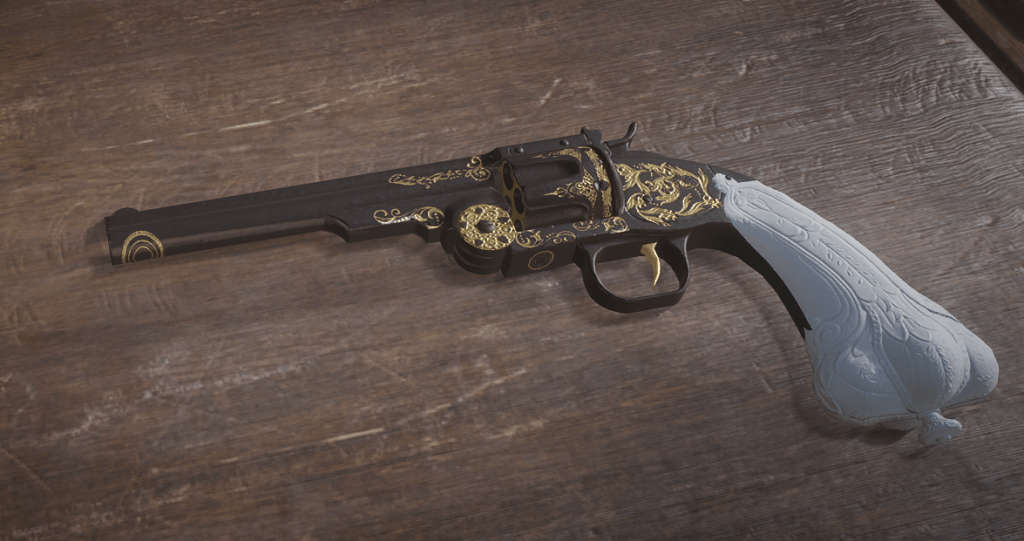 Algernons Revolver Pure White For Both Schofield And Cattleman Red Dead Redemption 2 Mod 0544