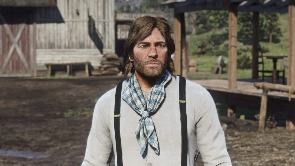 Blue Flannel Neckerchief texture - Red Dead Redemption 2 Mod