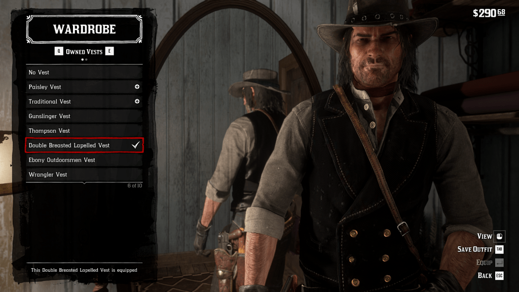 Double Breasted Lapelled Vest - CUT CONTENT (5) - Red Dead Redemption 2 ...