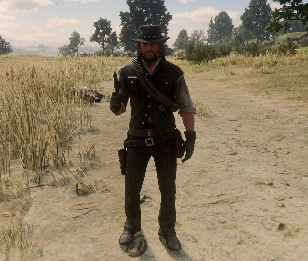 Black Gunslinger Vest - Red Dead Redemption 2 Mod